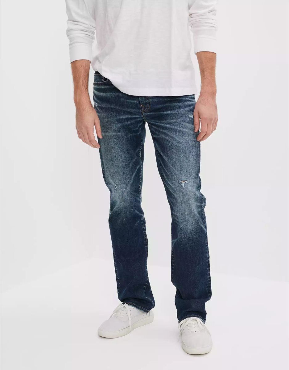 Jean American Eagle AE AirFlexTemp Tech Distressed Original Bootcut Multicolore Homme | USH-09500081